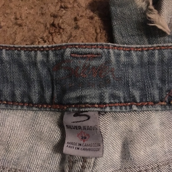 Silver Jeans Tuesday Flare Distressed Denim - Picture 3 of 6